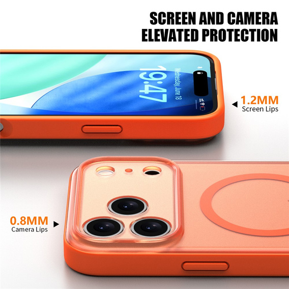 Матовый чехол для iPhone 17 Pro, для MagSafe, с защитой камеры