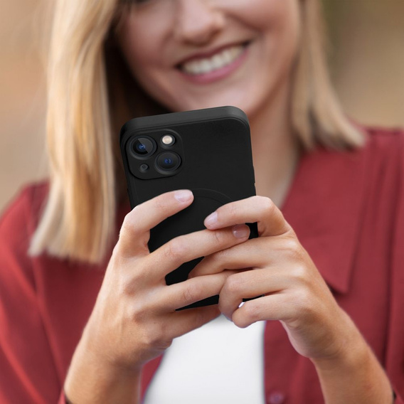 ERBORD Силіконовий чохол для iPhone 15, чорний