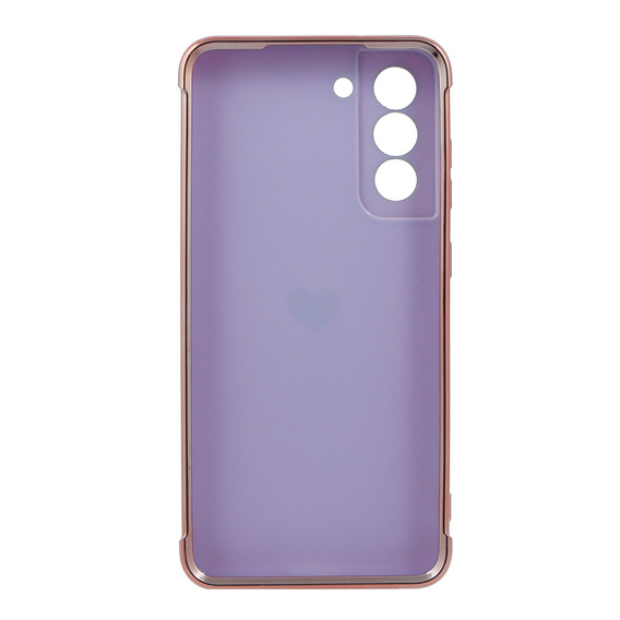 Чoхол до Samsung Galaxy S21 FE, Electro heart, фіолетовий