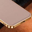 Чехол до Samsung Galaxy S21, Cowhide Leather, розовый