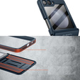 Чехол до Samsung Galaxy Z Flip 5, Suritch Full Body, темно-синий