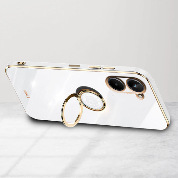 Чехол до Realme 10 4G, Electro Ring, белый