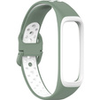 Силиконовый ремешок для Samsung Galaxy Fit 2 SM-R220, Green / White