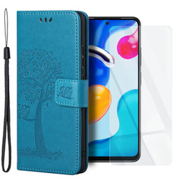Чoхол Wallet до Xiaomi Redmi Note 11/11S, Owl Tree, Blue