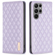 Откидной чехол для Samsung Galaxy S25 Ultra, Wallet, BINFEN COLOR, фиолетовый