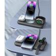 Индуктивное зарядное устройство Magsafe для iPhone Apple Watch AirPods, черное
