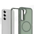 Чехол с рамкой для Samsung Galaxy S23 FE, для MagSafe, зелёный