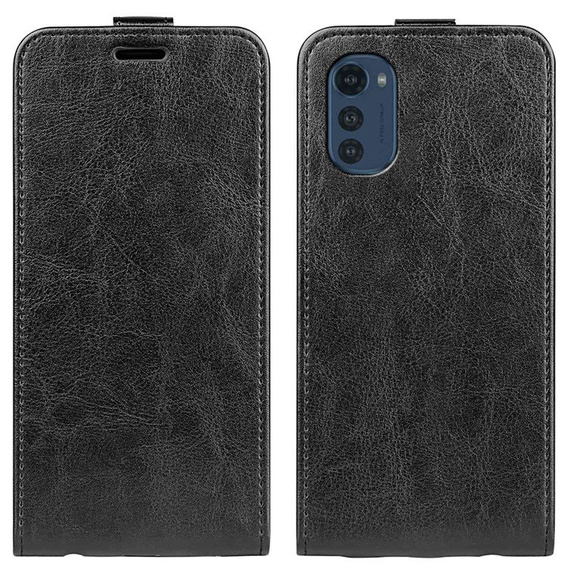 Откидной чехол для Motorola Moto E32 4G, Flip, чёрный