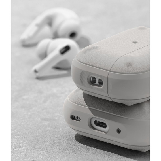 Чехол для наушников RINGKE Airpods Pro / Pro 2, Onyx, Warm Grey