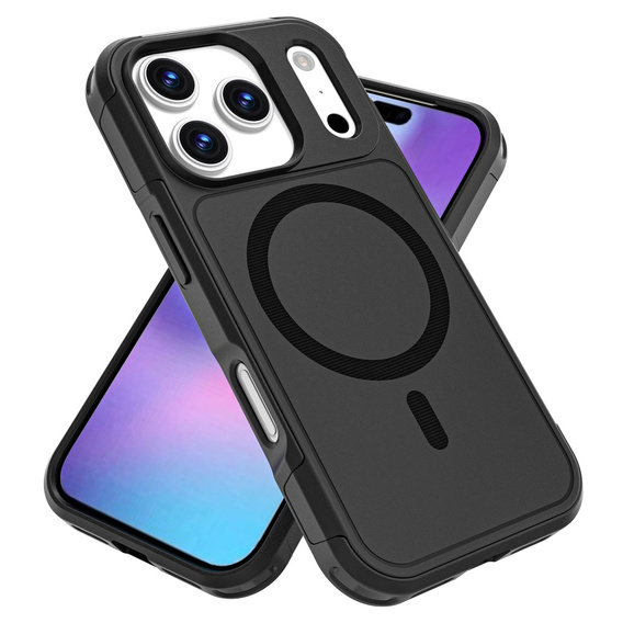 Чехол MagForce для iPhone 17 Pro, для MagSafe, бронированный, черный