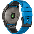 Силіконовий ремінець для Garmin Fenix 7 / Forerunner 965 / 955 / 945 / 935, синій / чорний