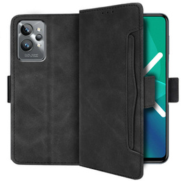 Футляр з клапаном для Realme GT2 Pro, Card Slot, чорний