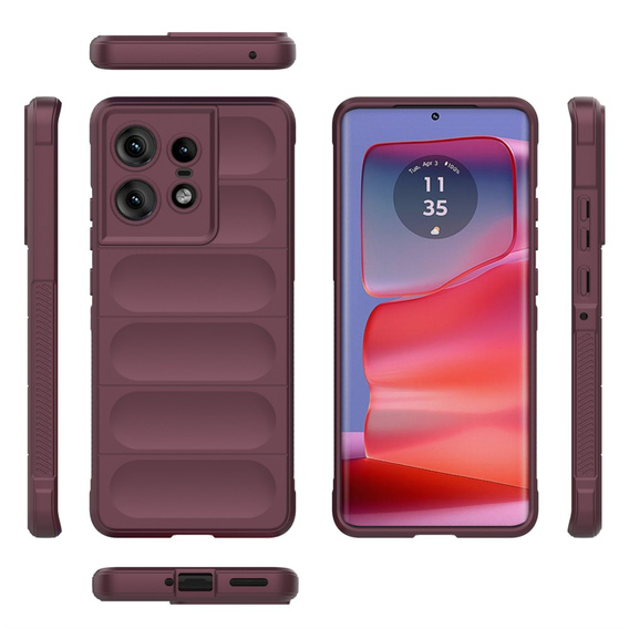 Чехол до Motorola Edge 50 Pro 5G, Gaming Shockproof, бордовый