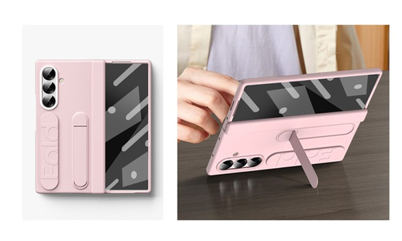 Чехол с ручкой и подставкой - розовый для Samsung Galaxy Z Fold7
