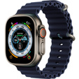 Силиконовый ремешок Apple Watch 1/2/3/4/5/6/7/8/SE/ULTRA 42/44/45/49mm, Midnight Blue