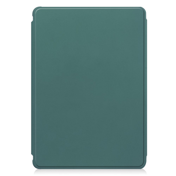 Чехол клавиатура для Samsung Galaxy Tab S10 Lite / S10 FE / S9 FE, Rotary 360° Leather, тёмно-зелёный