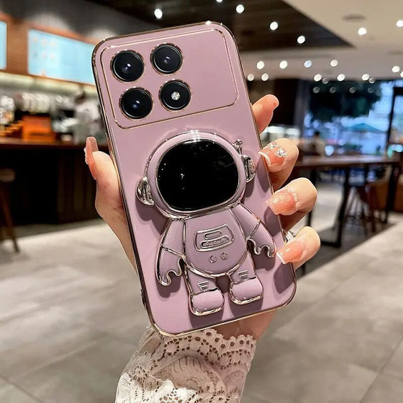 Чoхол до Xiaomi Poco F6 Pro, Astronaut, фіолетовий