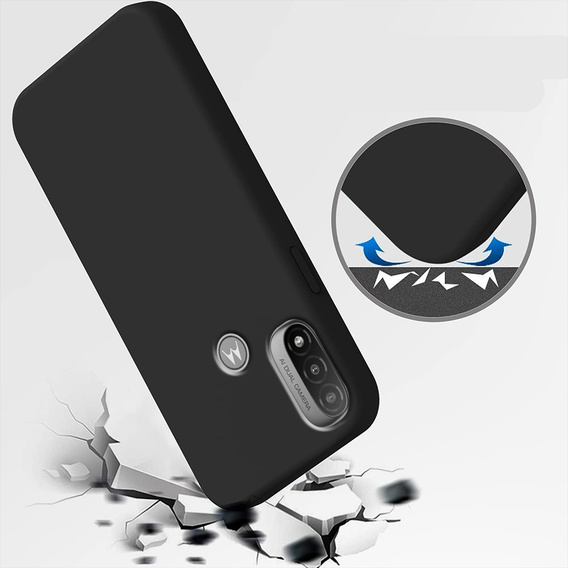 Чoхол до Motorola Moto E40/E30/E20, Silicone Lite, чорний