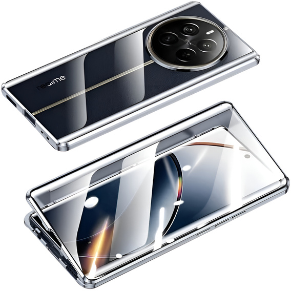 Чохол для Realme 12 Pro 5G / Realme 12 Pro+ 5G, Magnetic Dual Glass, чорний