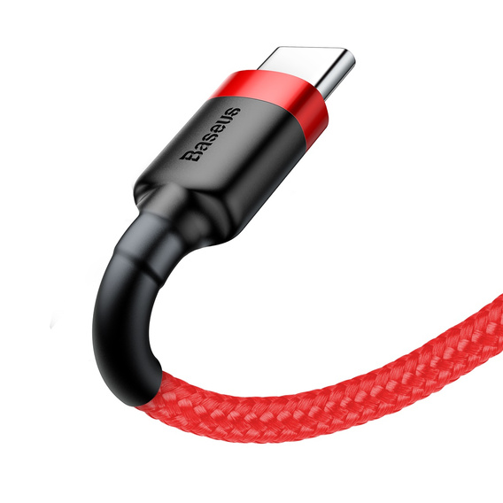 BASEUS Cafule Кабель Type-C 3A 0.5M - Чёрный/Красный