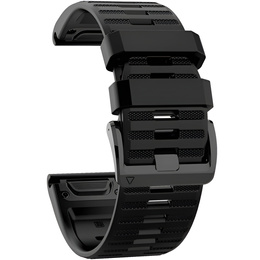 Силиконовый ремешок для Fitbit Inspire 3, Red Garmin Fenix 22mm, Black