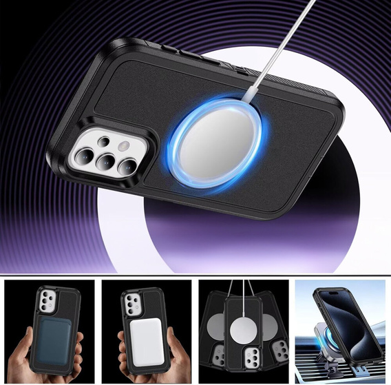 Чехол с рамкой для Samsung Galaxy S23 FE, для MagSafe, чёрный