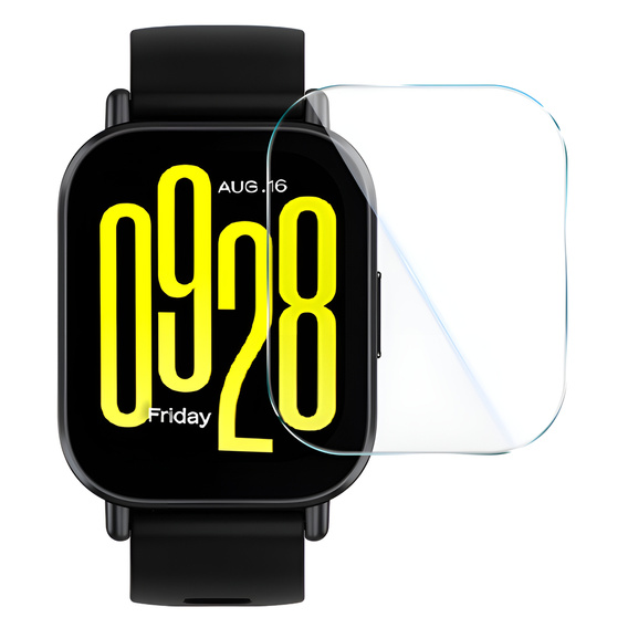 2x Загартоване скло з монтажною рамкою ERBORD для Xiaomi Redmi Watch 5 Active