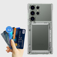 Чехол для Samsung Galaxy S24 Ultra, Card Holder, прозрачный