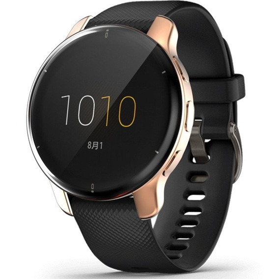 Чехол 2в1 с защитой экрана для часов Garmin Venu 2 Plus, Rose gold
