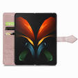 Откидной чехол для Samsung Galaxy Z Fold3 5G, Mandala, розовый rose gold
