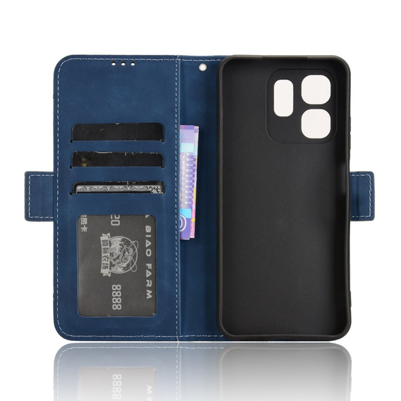 Футляр з клапаном для Infinix Hot 50i 4G, Card Slot, темно-синій