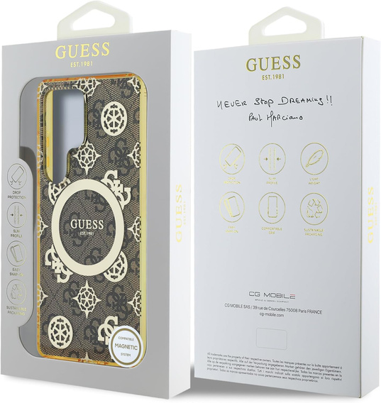 Чехол GUESS Magnetic IML Peony для Samsung Galaxy S25 Ultra