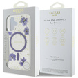 Чехол GUESS HC MagSafe Resin Flowers and Glitter для iPhone 16