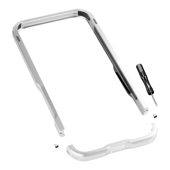 Чехол LUPHIE для Nothing Phone 2a / 2a Plus, Armor Bumper, серебряный