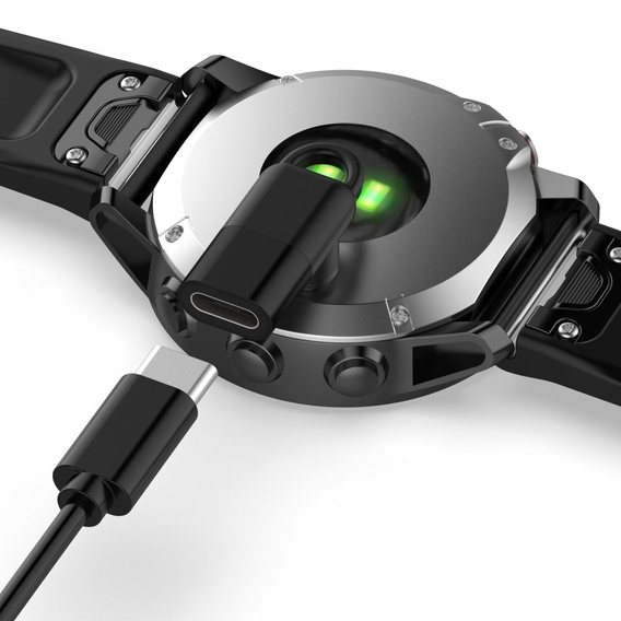 Міні-роз'єм / адаптер для Garmin Fenix 7, Venu 2 Plus, Instinct 2, Black