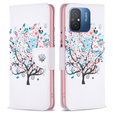 Чохол-книжка для Xiaomi Redmi 12C, Wallet, colorful tree, білий
