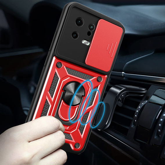 Чохол NOX Camera Slide Xiaomi 13, CamShield Slide, червоний