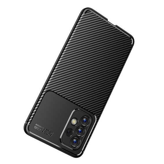 Чехол до Samsung Galaxy A13 4G, Carbon Gel, чёрный
