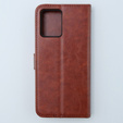 Футляр з клапаном для Motorola Moto G54 5G, Crazy Horse Wallet, коричневий