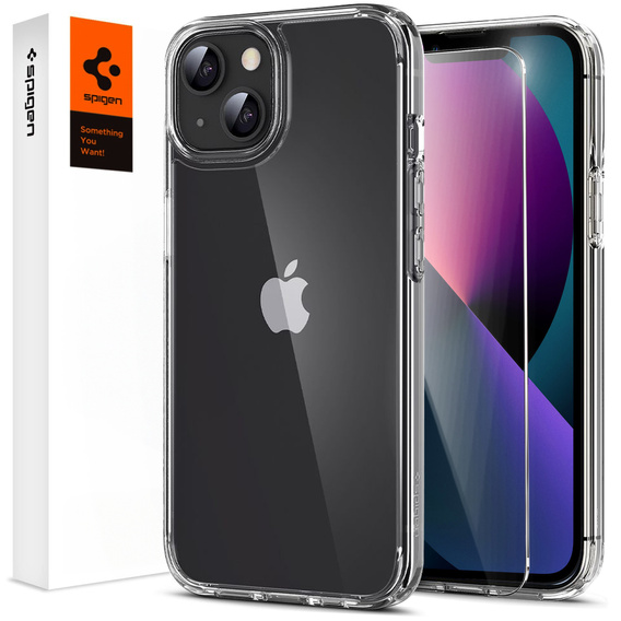 Чехол Spigen до iPhone 13, Ultra Hybrid, Crystal Clear, прозрачный