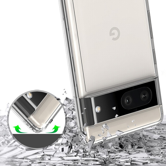 Чoхол до Google Pixel 7, Fusion Hybrid, прозорий
