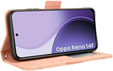 Чохол-фліп для Oppo Reno 14F, слот для карток, гаманець, рожевий