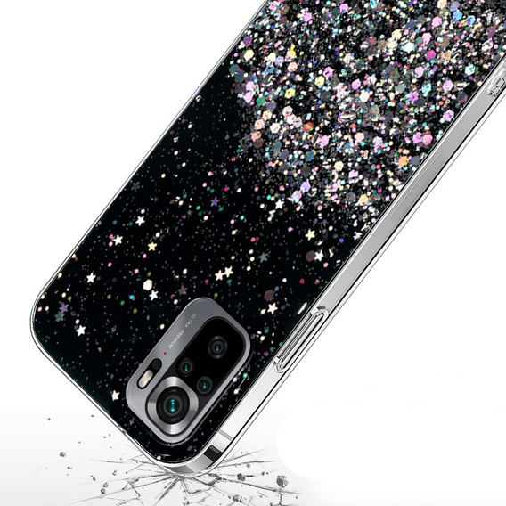 Чoхол до Xiaomi Redmi Note 10/10S, Glittery, чорний
