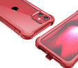 Чoхол до iPhone 11, Dexnor Full Body Rugged, прозорий / червоний