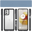 Чехол до Motorola Moto G73 5G, Fusion Hybrid, прозрачный / черный