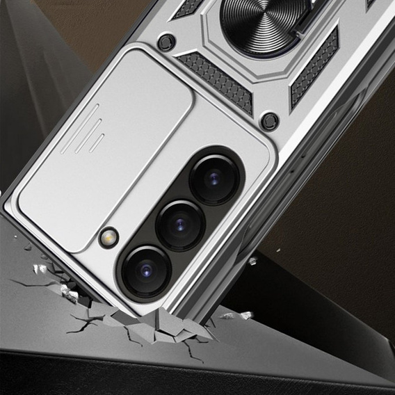 Чехол NOX Camera Slide Samsung Galaxy Z Fold5 5G, CamShield Slide, серебро