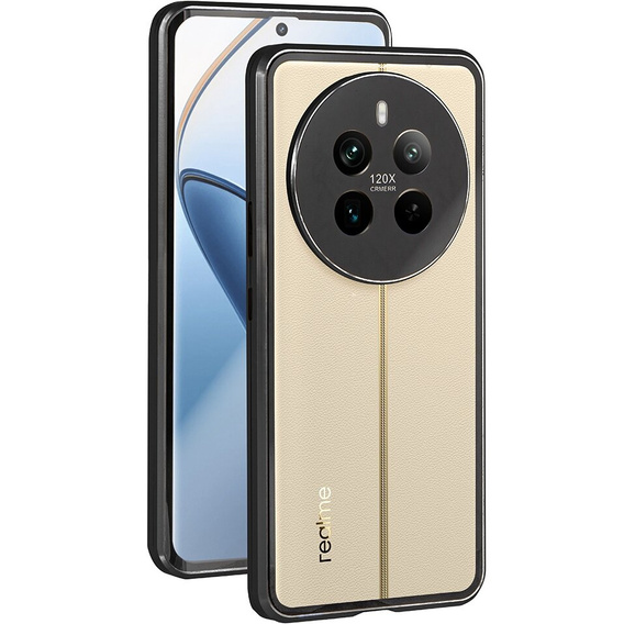 Чехол для Realme 12 Pro 5G / Realme 12 Pro+ 5G, Magnetic Dual Glass, чёрный