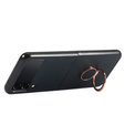 Чохол для Samsung Galaxy Z Flip 4 5G, Litchi Texture, Green