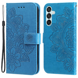 Откидной чехол для Samsung Galaxy M15 5G, Mandala, синий