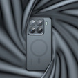 Чохол для Xiaomi 15, для MagSafe, ERBORD Matt Case, чорний + захисне скло
